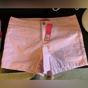 Kelly Shorts in Pink Seersucker